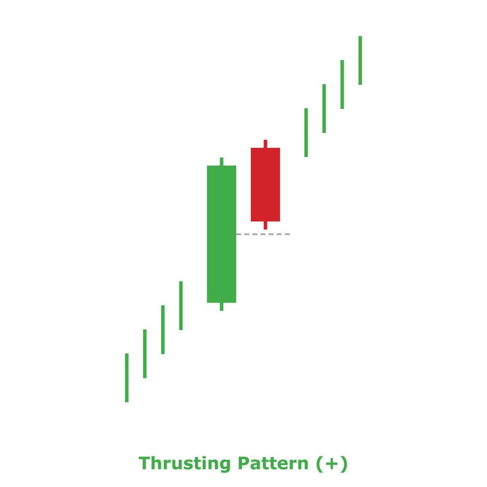 Thrusting Pattern - Green and Red - Square vector