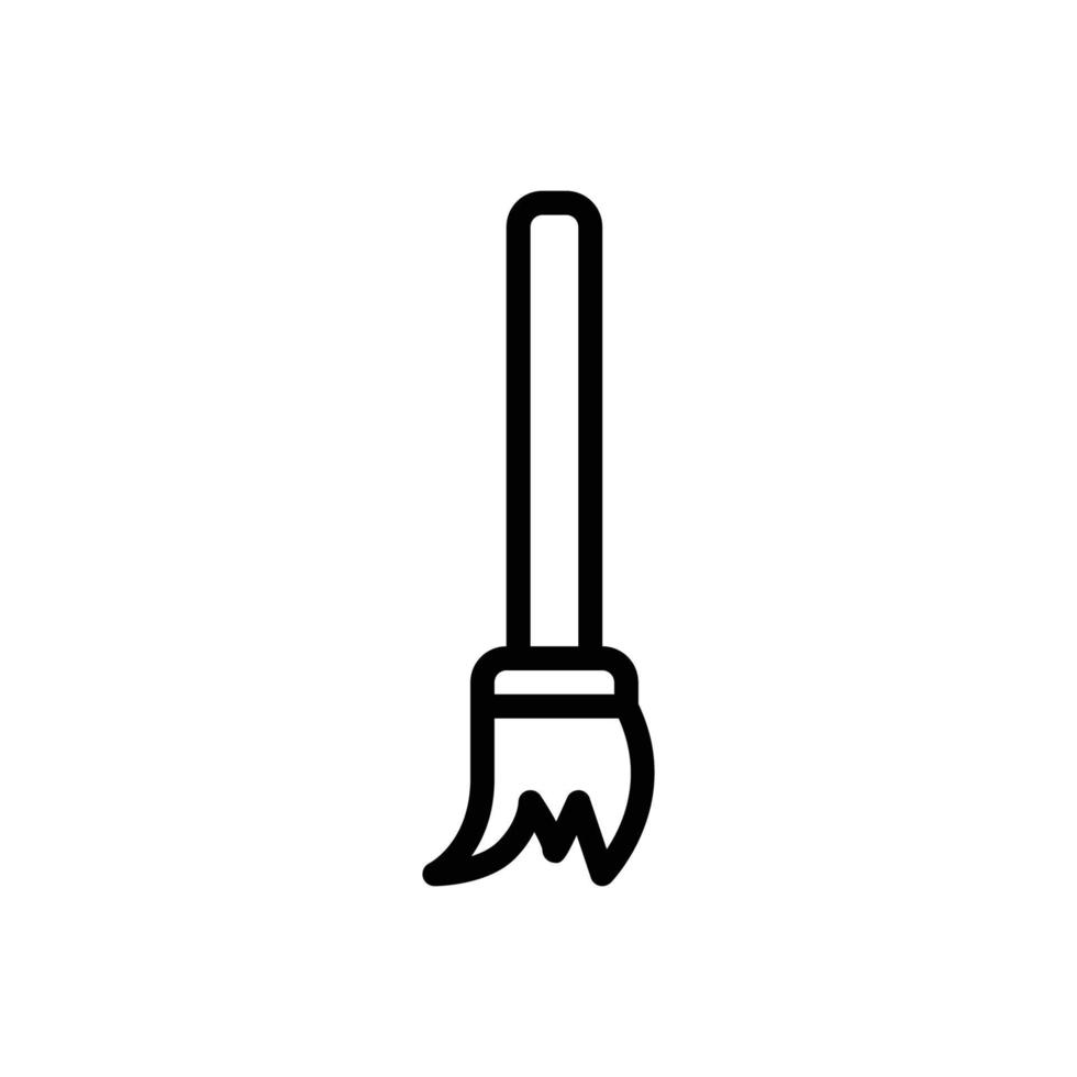 Broom line icon illustration. icon illustration related to fall. Simple vector design editable