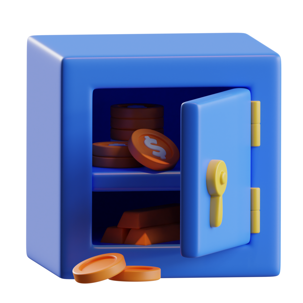 Deposit Box 3d Illustration png