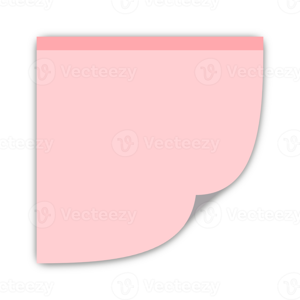 pastellfarbene digitale Haftnotizen png