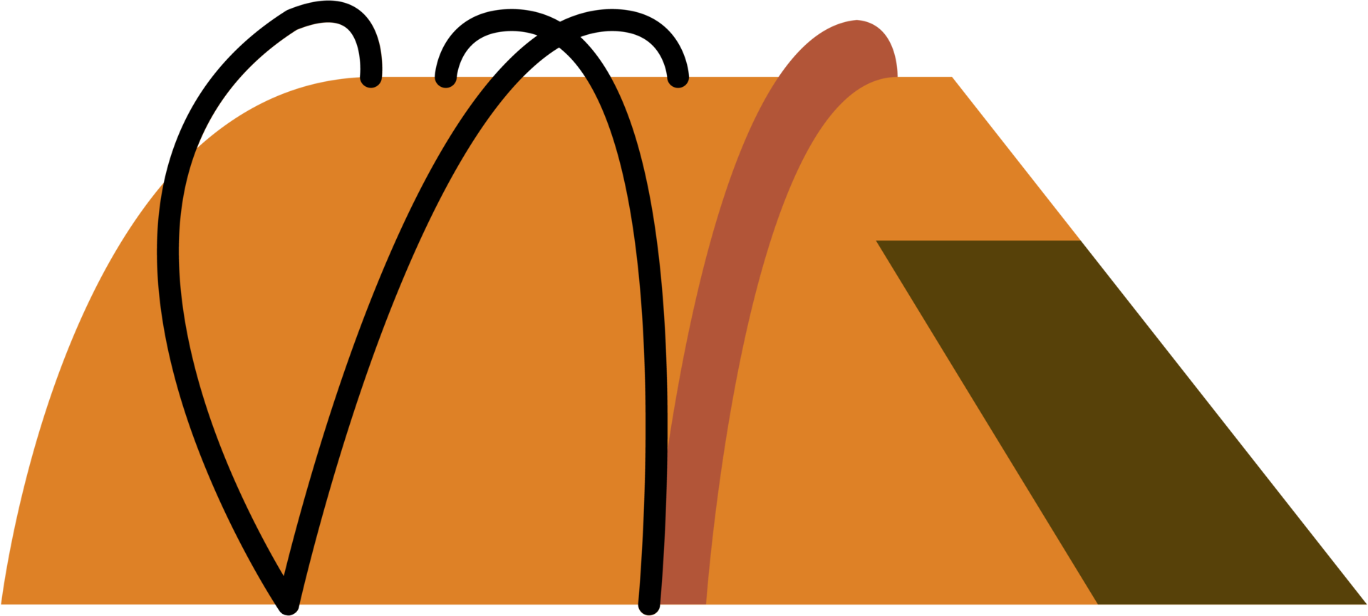 camping tent outline drawing png