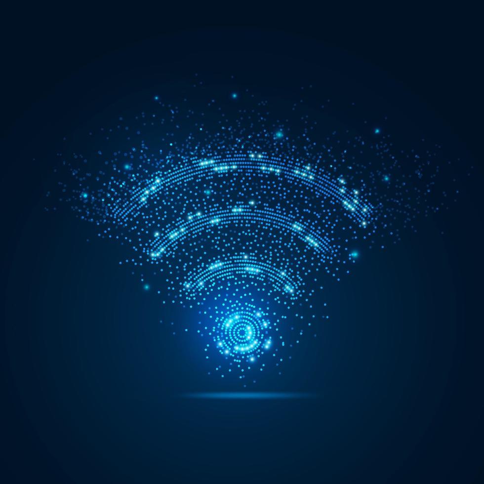 wifi light element vector