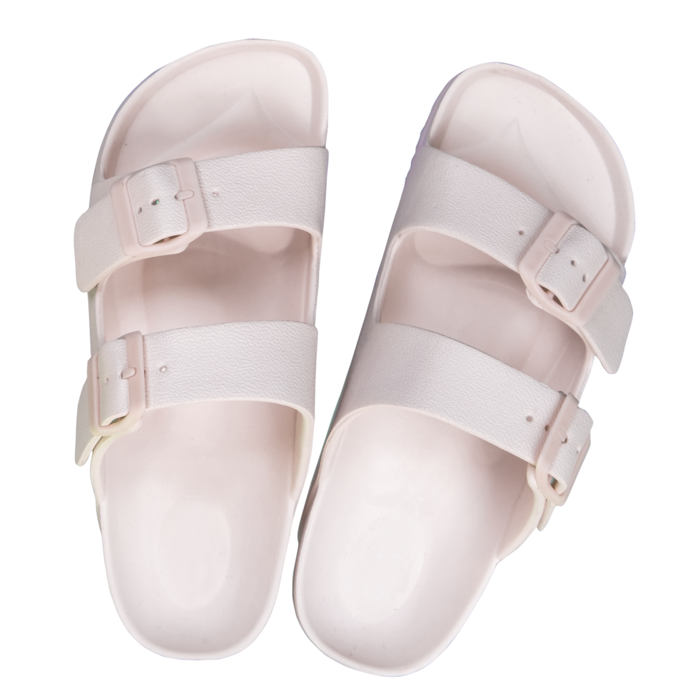 White pink sneakers stand on png