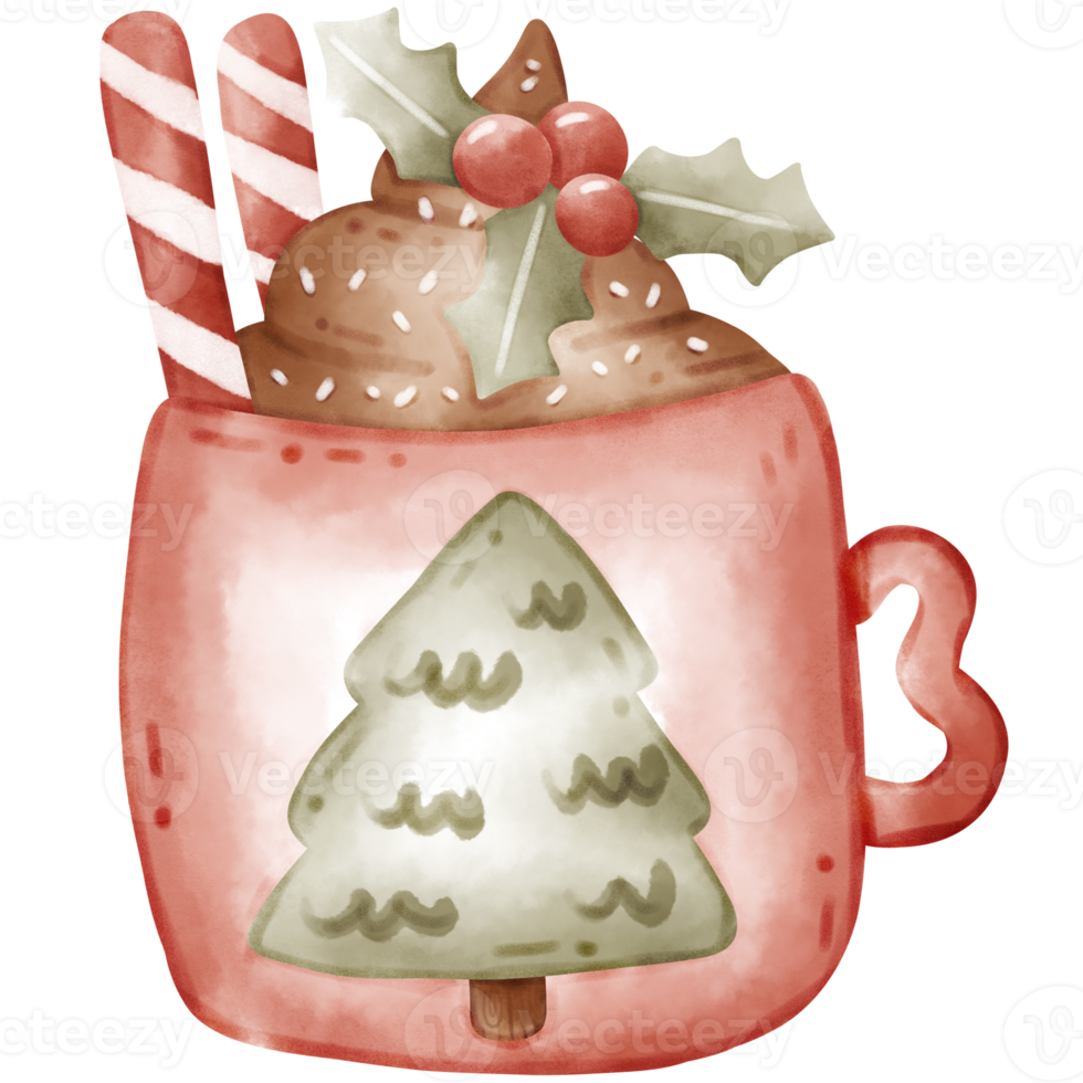 Boho christmas mug png