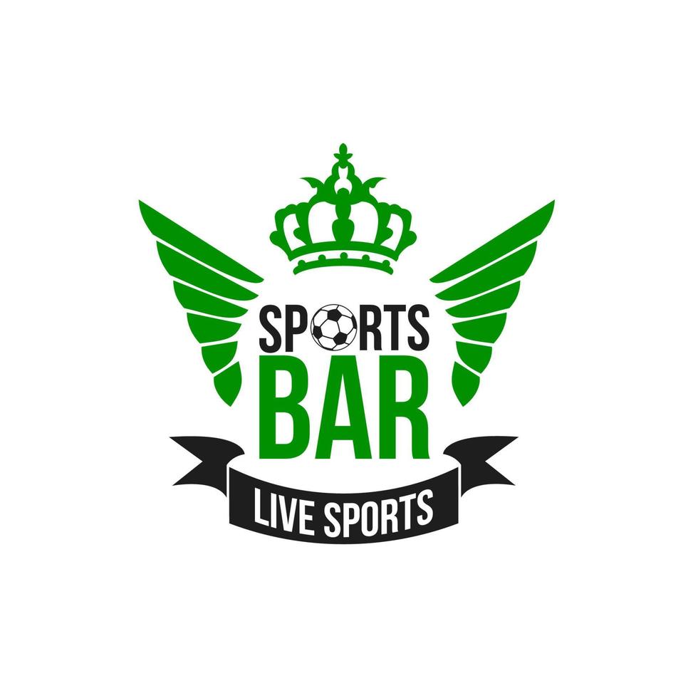 Vector soccer sports beer pub icon