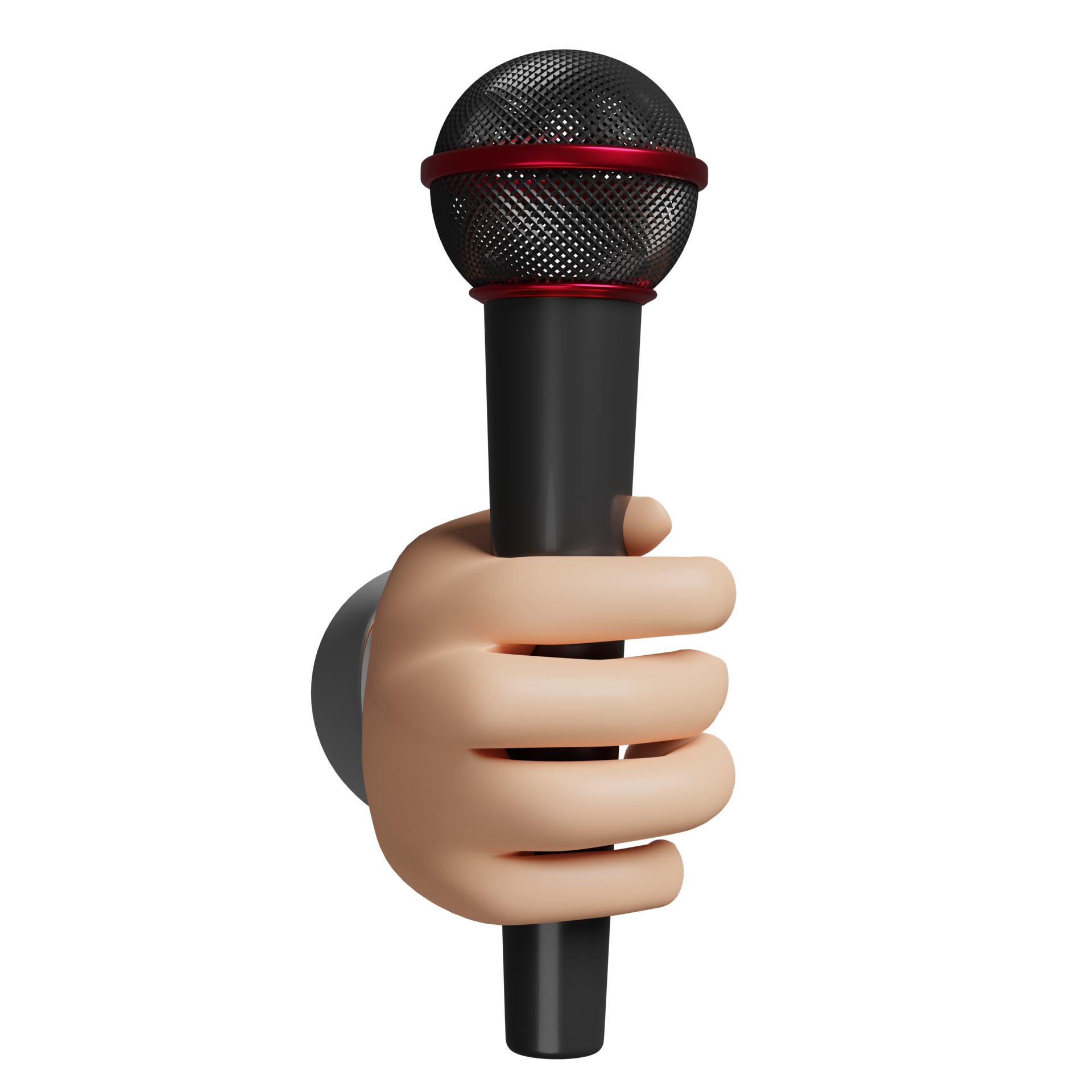 reporter microphone clipart black