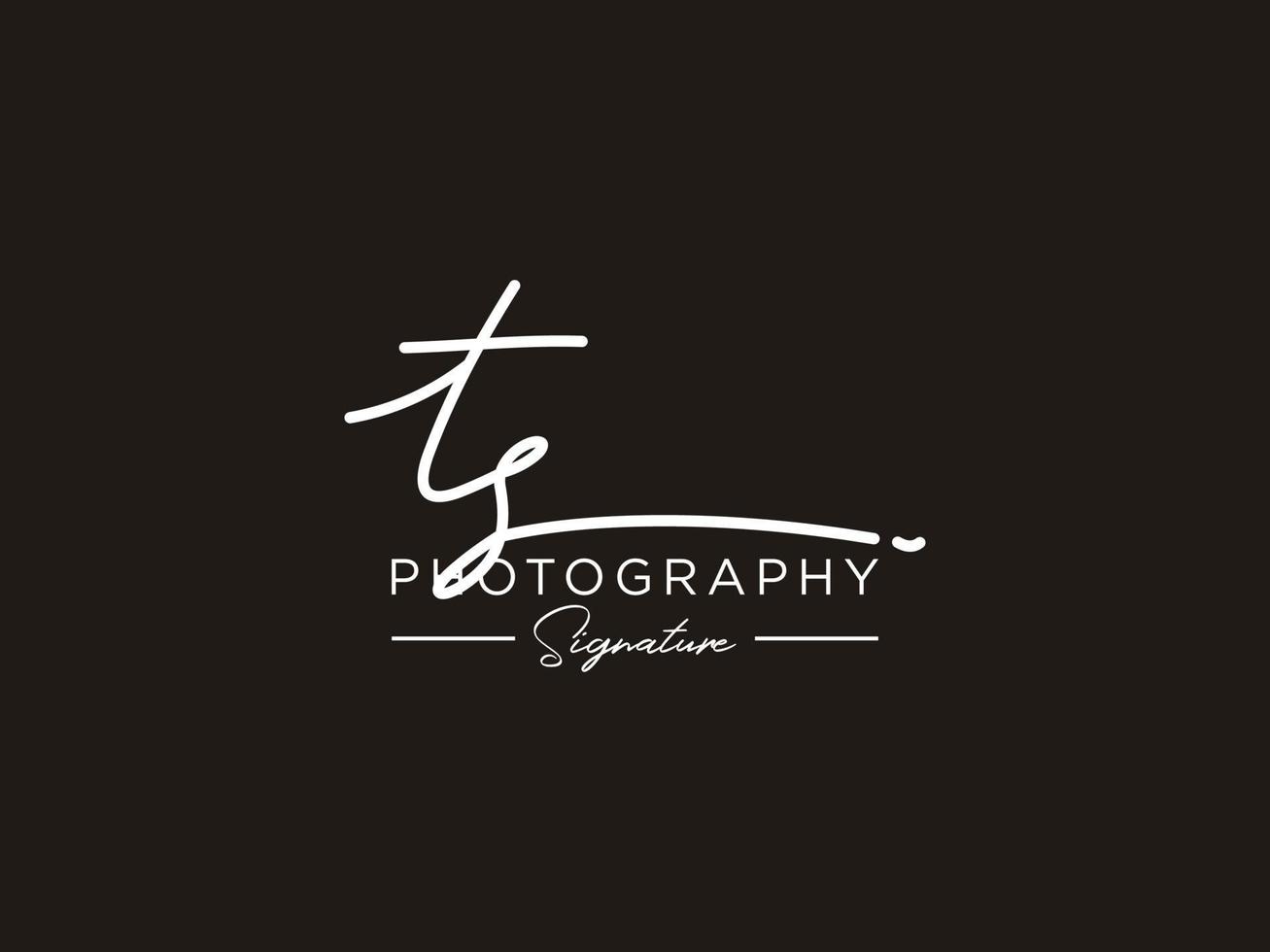 Letter TS Signature Logo Template Vector