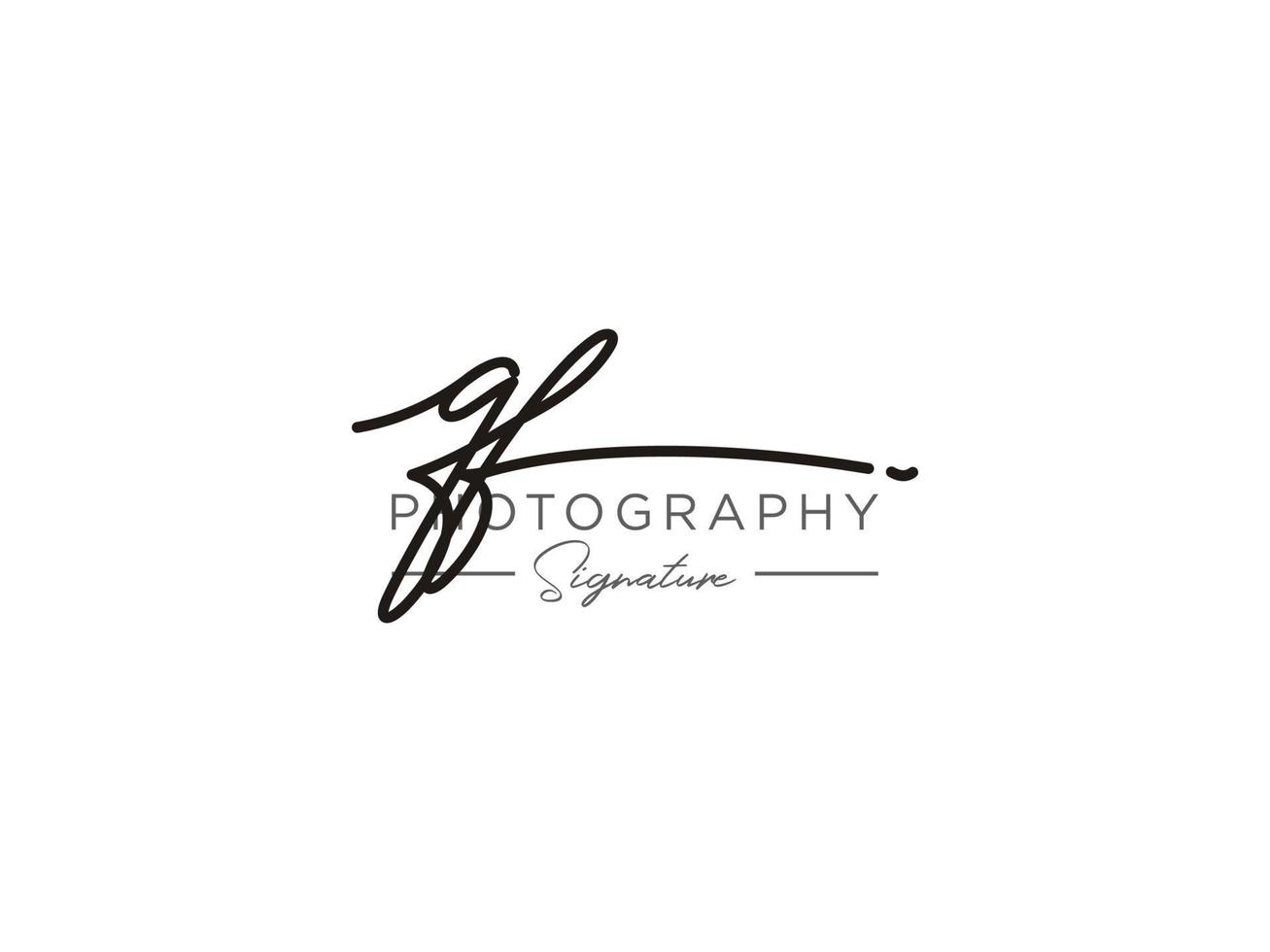 Letter QF Signature Logo Template Vector