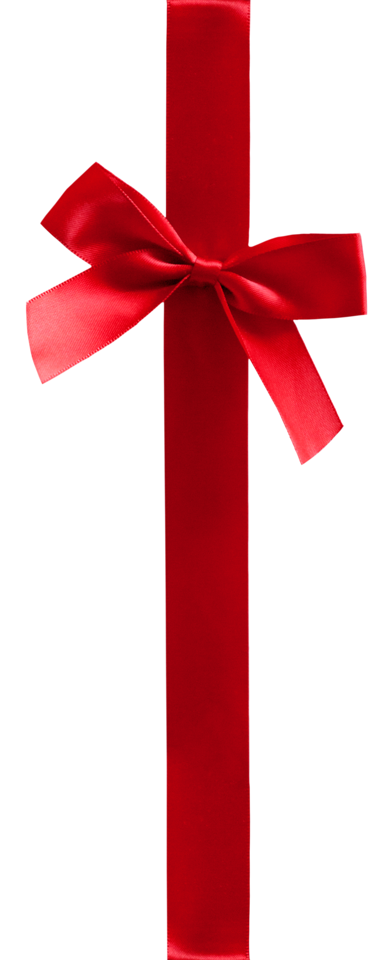 Red gift bow and ribbon on a transparent background 13167890 PNG