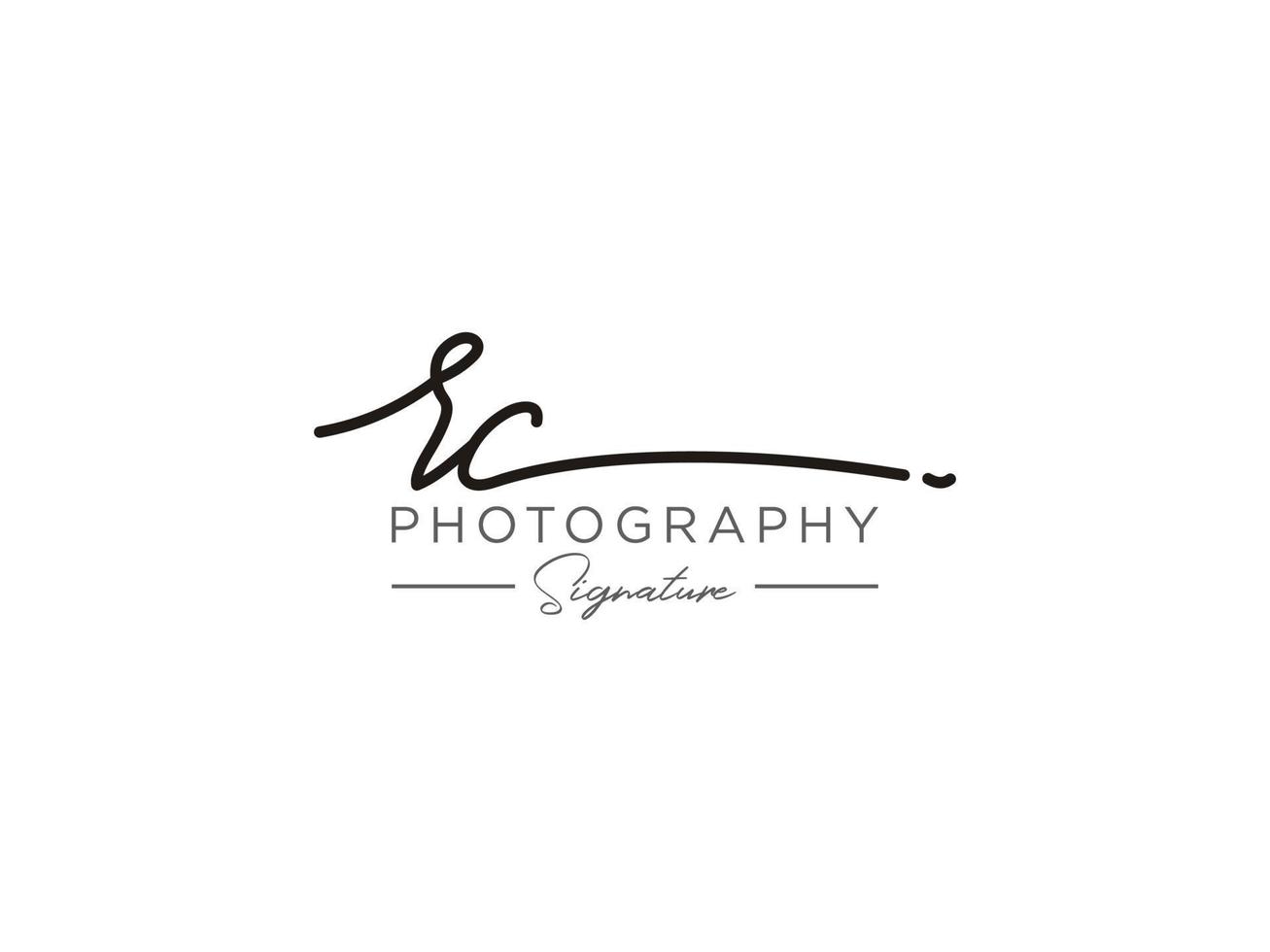 Letter RC Signature Logo Template Vector