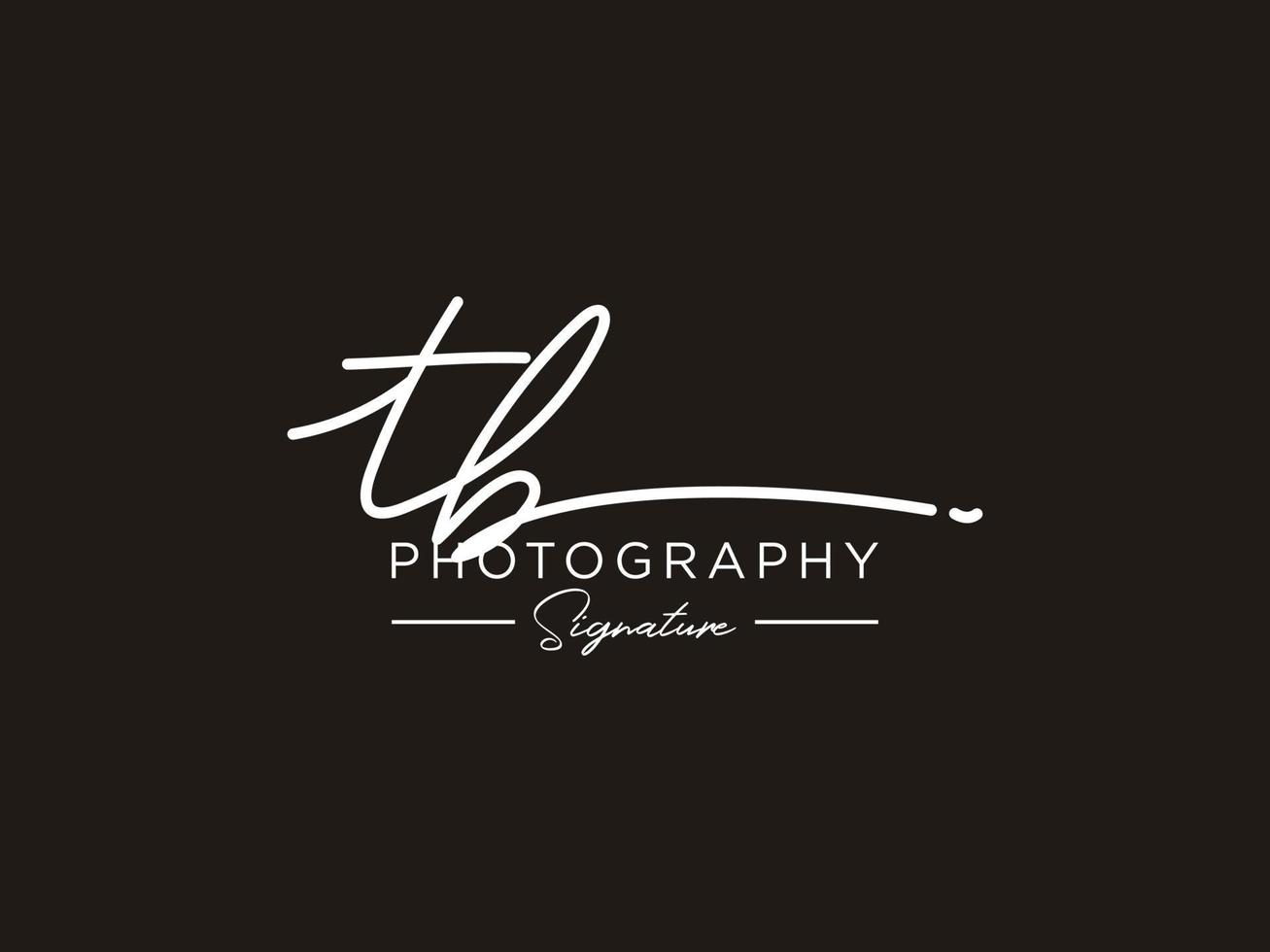 Letter TB Signature Logo Template Vector