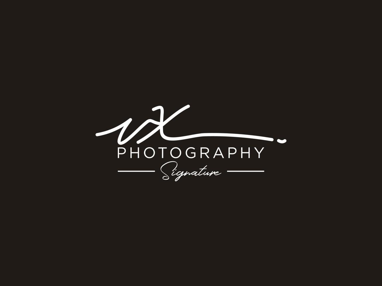 Letter VX Signature Logo Template Vector