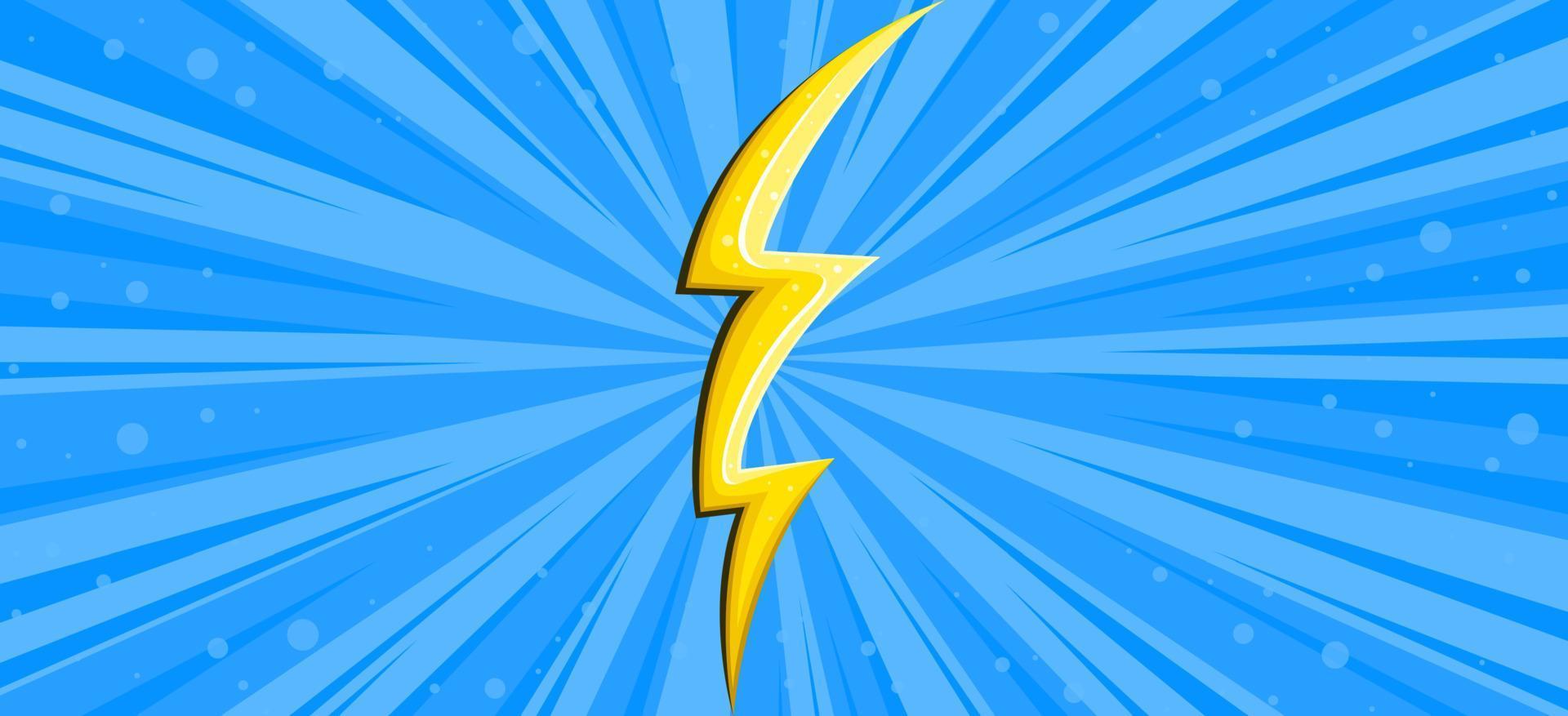 Lightning as fight and collision comic symbol. Background for battles. competitions and tournaments. Vector illustration