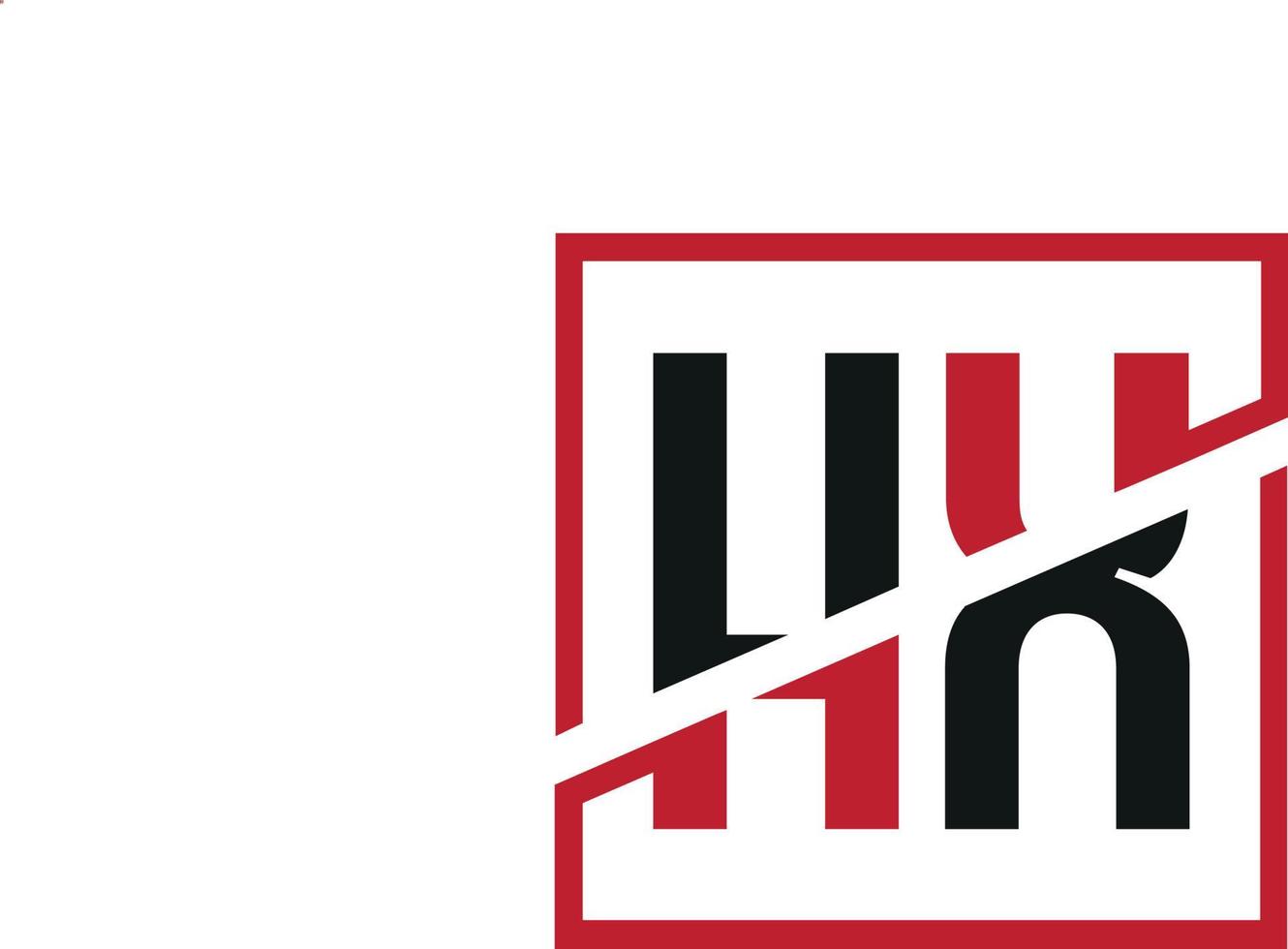 HX logo design. Initial HX letter logo monogram design in black and red color with square shape. Pro vector