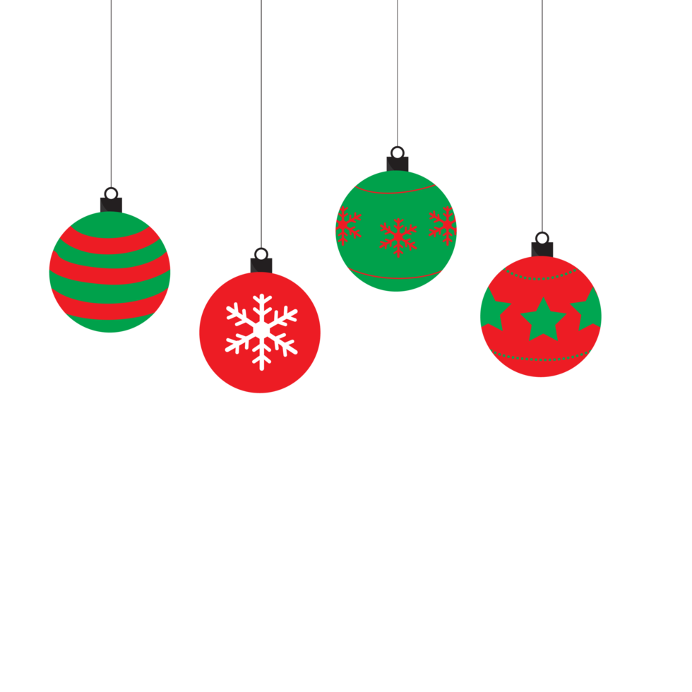 Christmas ball on transparent background png