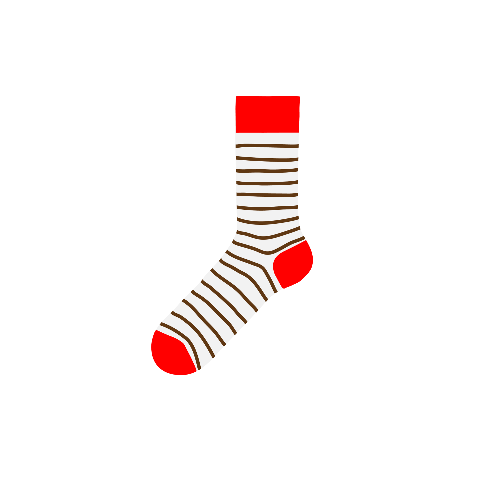 red sock on transparent background 13168213 PNG