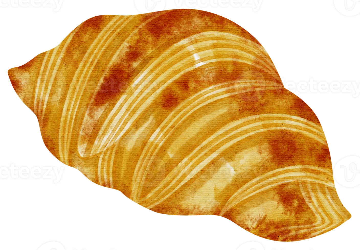 croissant bread watercolor illustration png