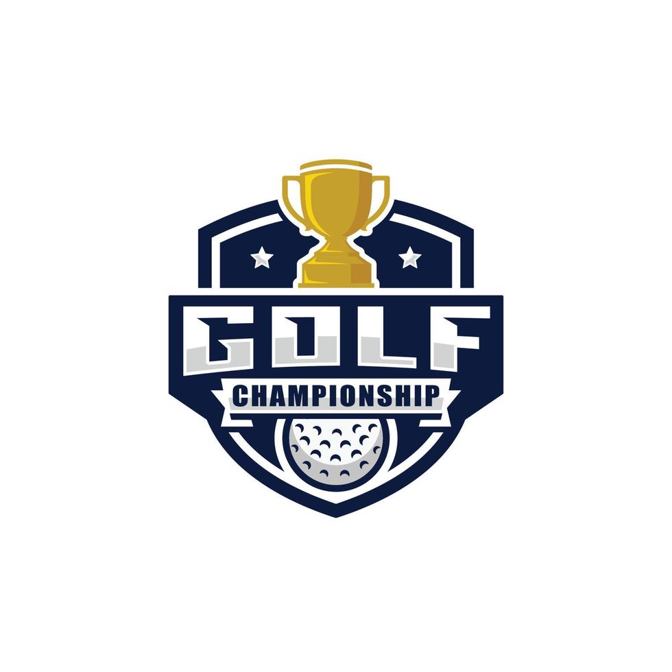 Golf championship logo design vector 13168391 Vector Art at Vecteezy