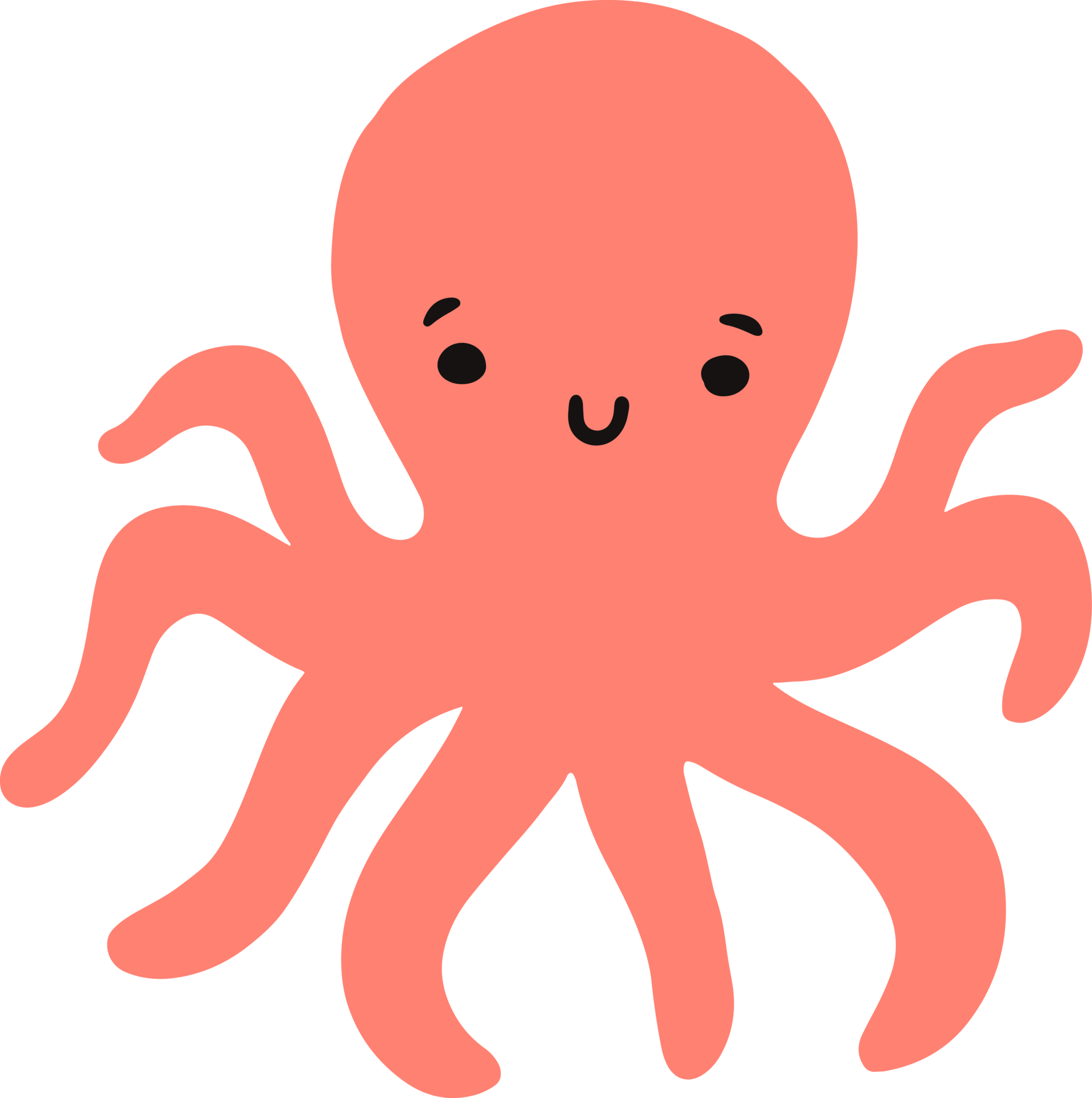 Cute octopus Illustration for design element 13168658 PNG