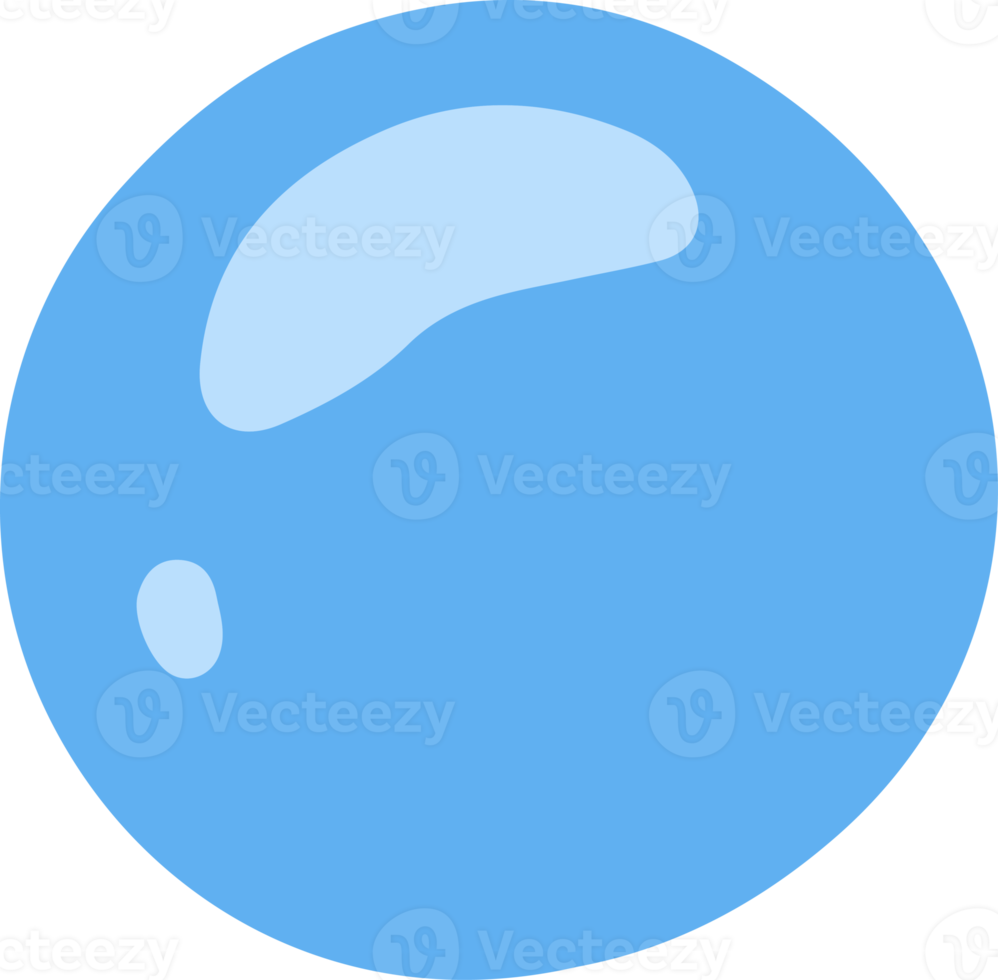 Cute bubble Illustration for design element png