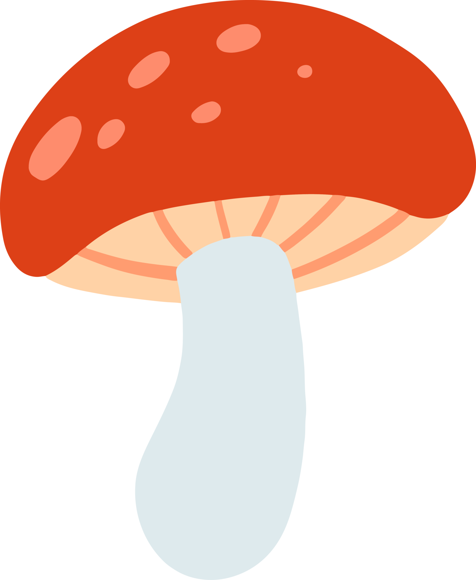 Cute mushroom Illustration for design element 13168716 PNG