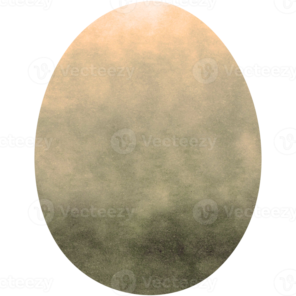bruin waterverf Pasen ei. ovaal vorm voor ontwerp. transparant PNG clip art