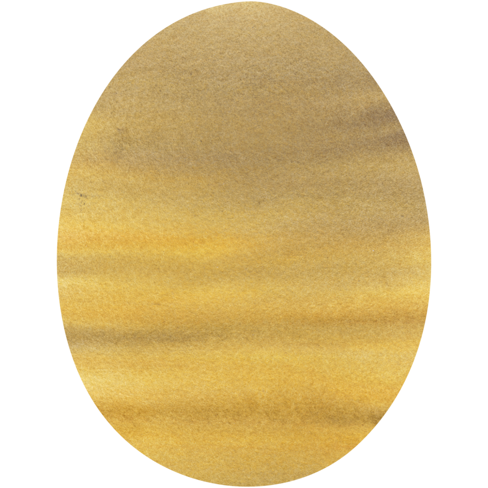 Brown watercolor Easter egg Oval shape for design Transparent PNG