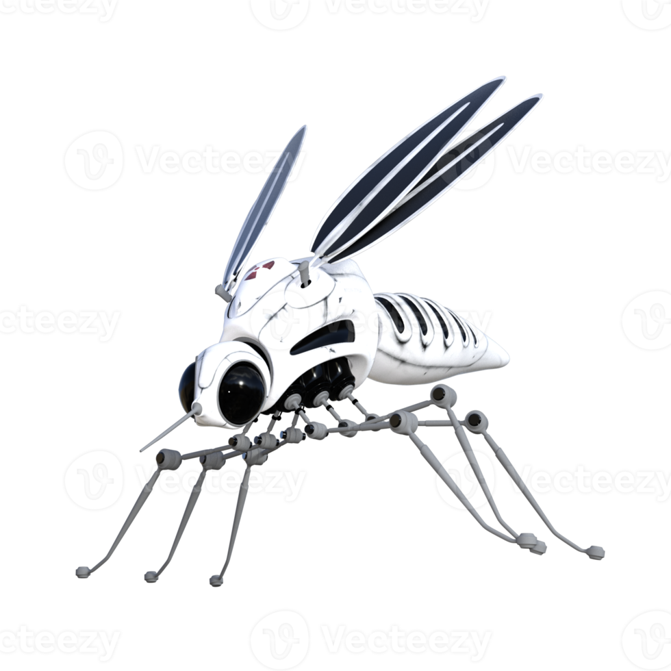 Mosquito Robot 3D Rendering png