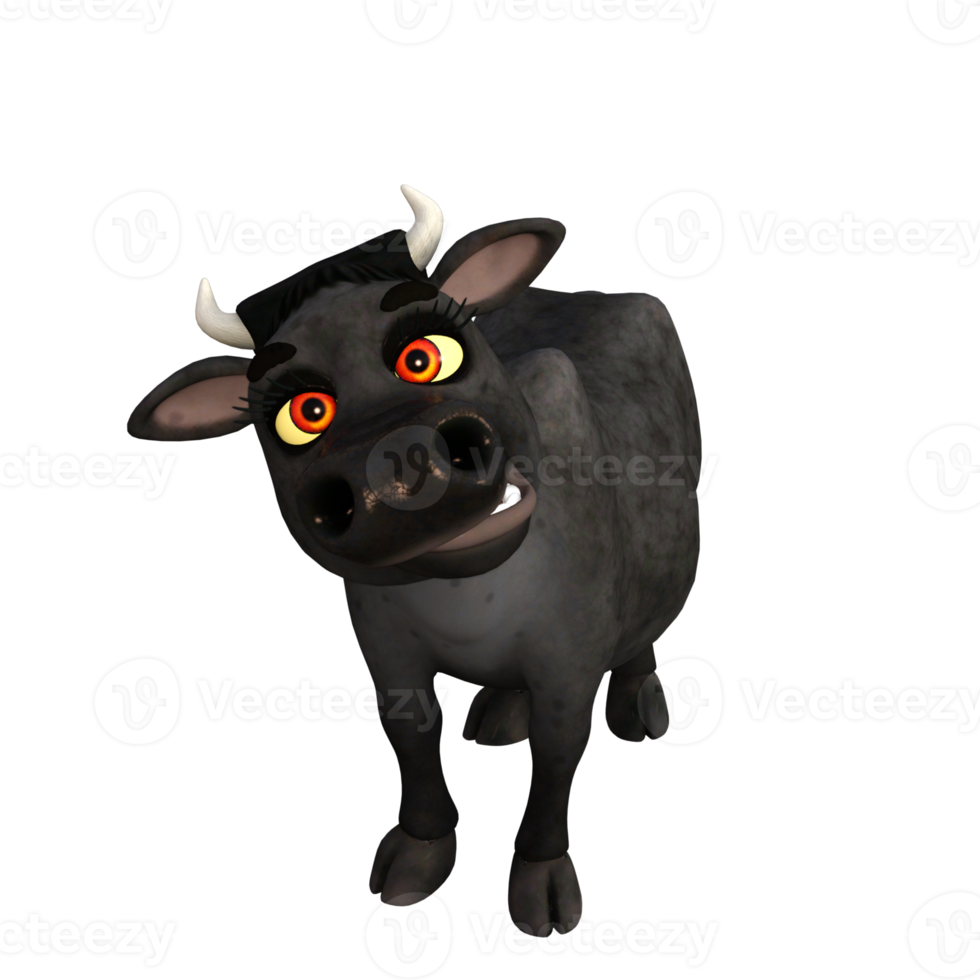 carino mucca 3d interpretazione png