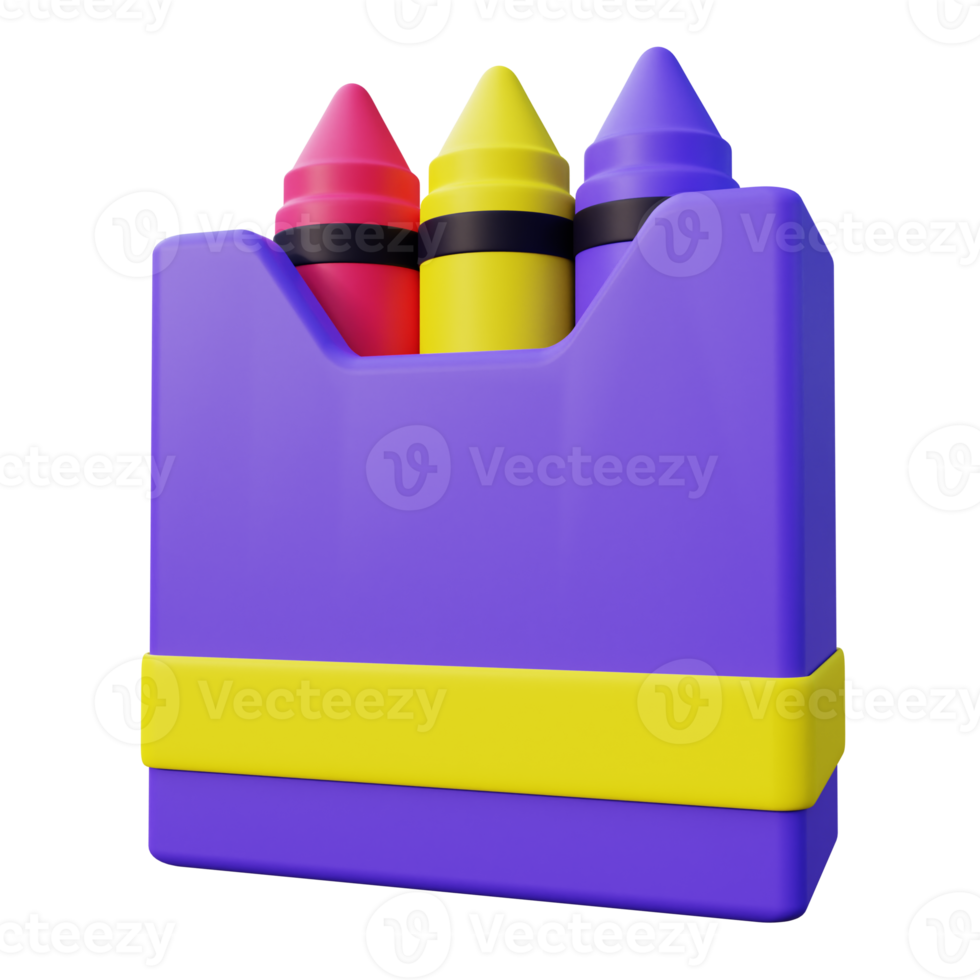 3D Crayon Illustration png