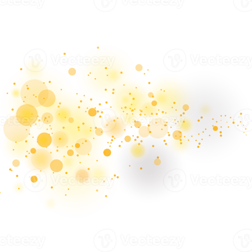 guld glittrande bokeh abstrakt bakgrund png
