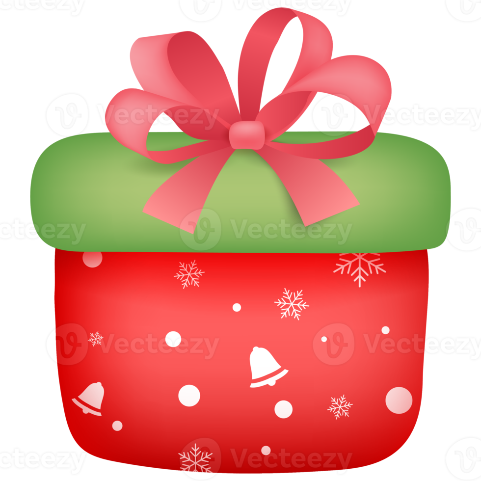 weihnachts- und frohes neues jahr-geschenkboxen eingestellt auf weißen hintergrund. png