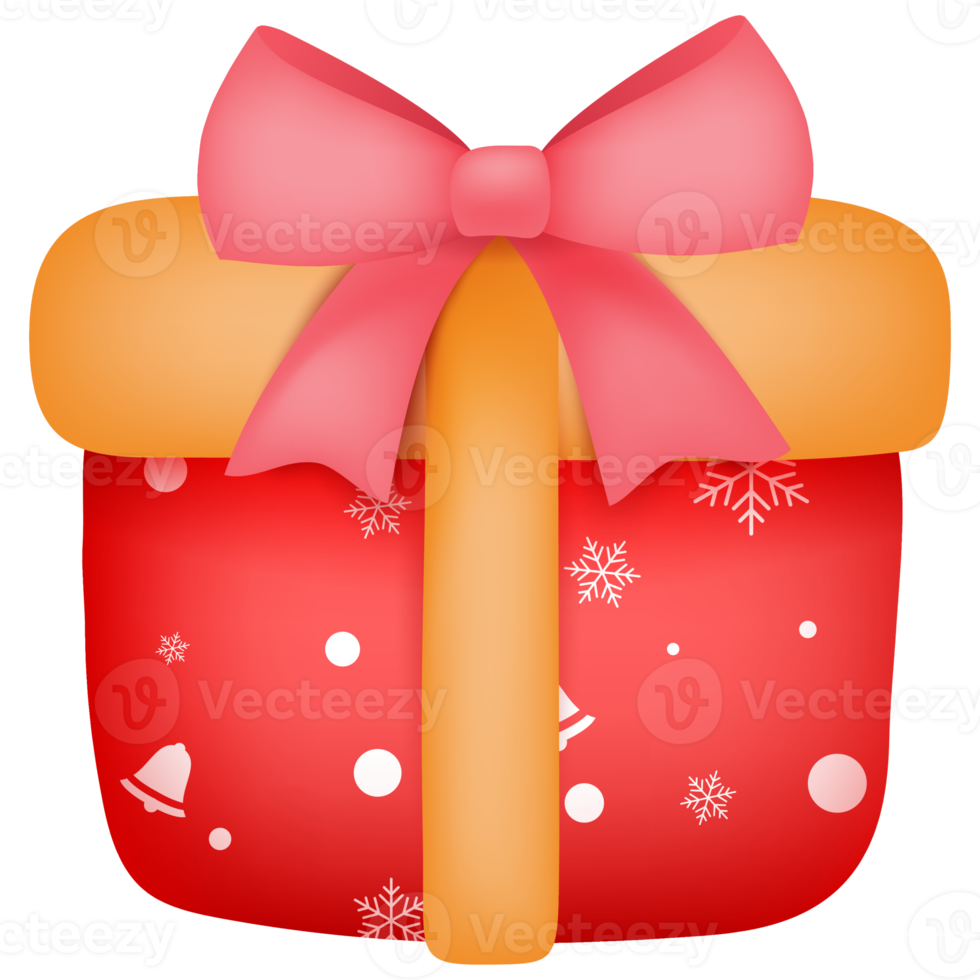 weihnachts- und frohes neues jahr-geschenkboxen eingestellt auf weißen hintergrund. png