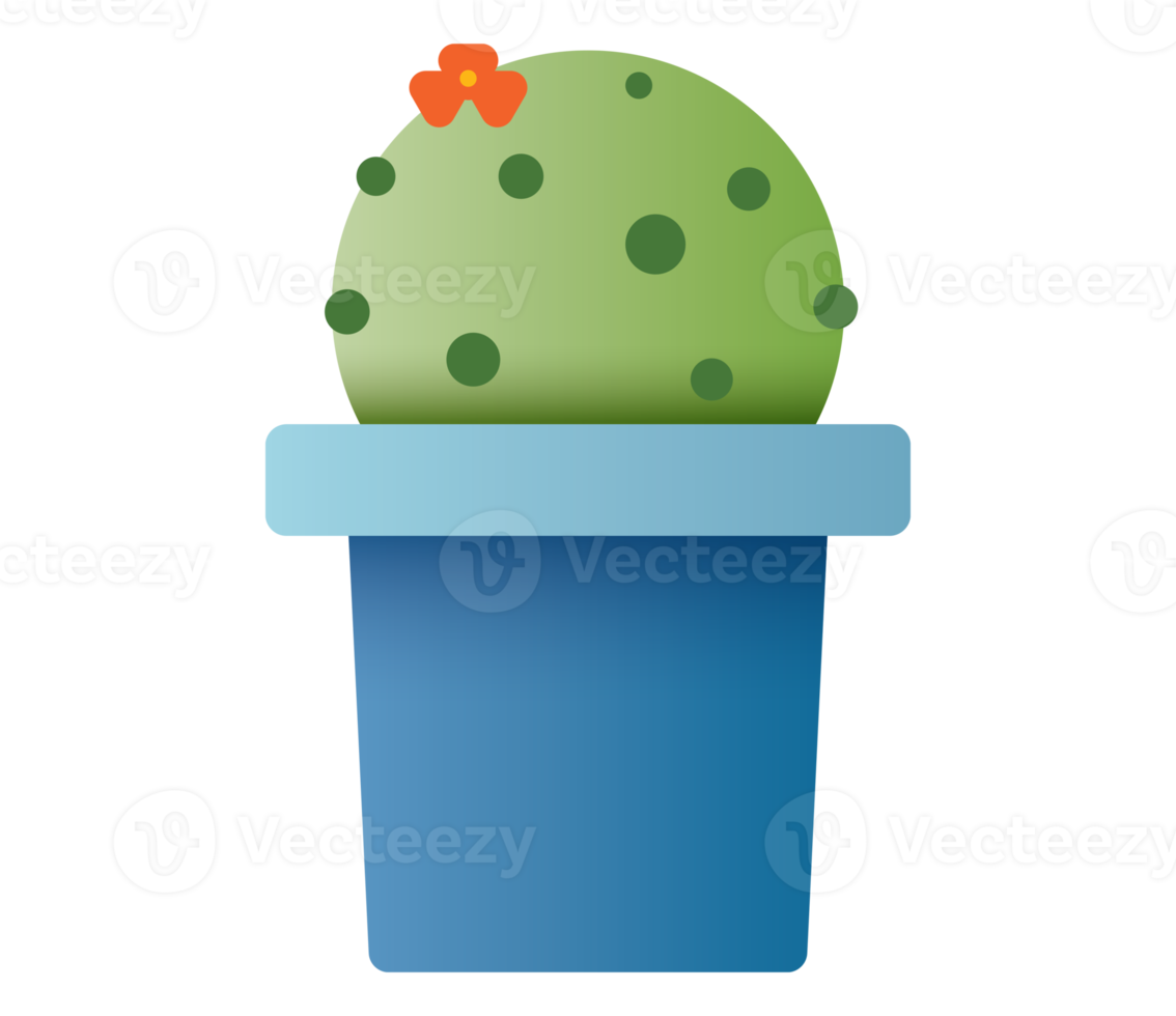 cactus icoon symbool. terug naar school- voorwerp reeks in papier kunst item. png