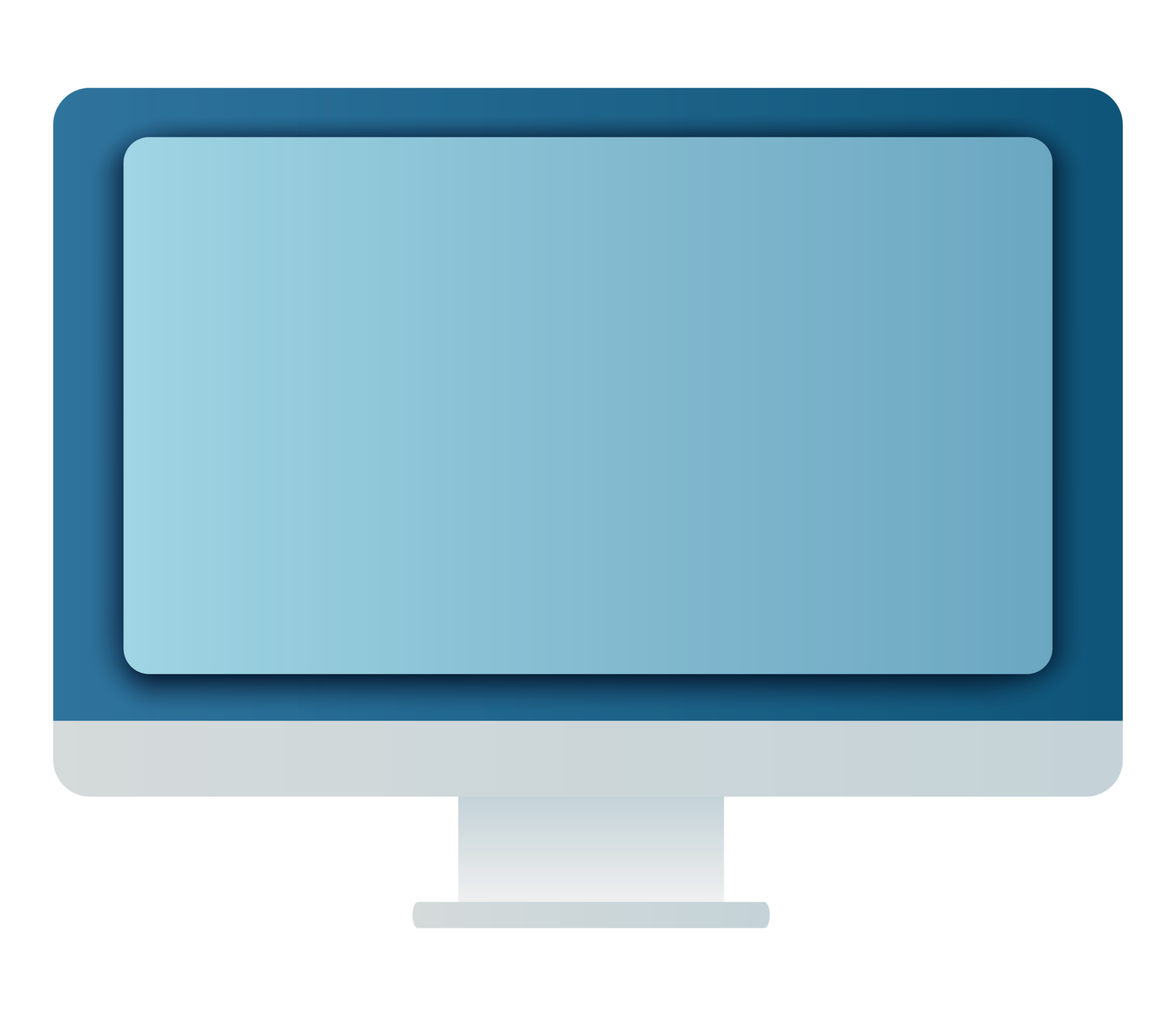 computer icon symbol. Back to school object set in paper art item