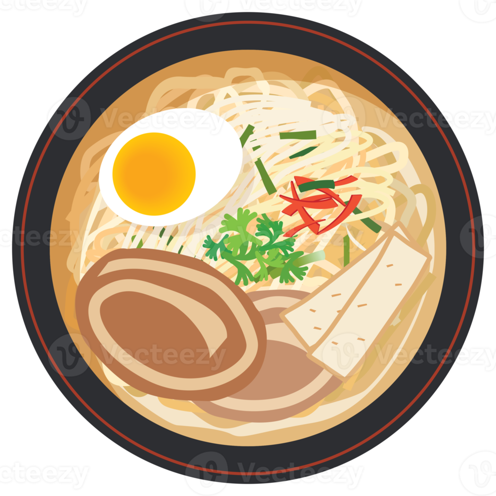 Ramen japanisches Essen. png