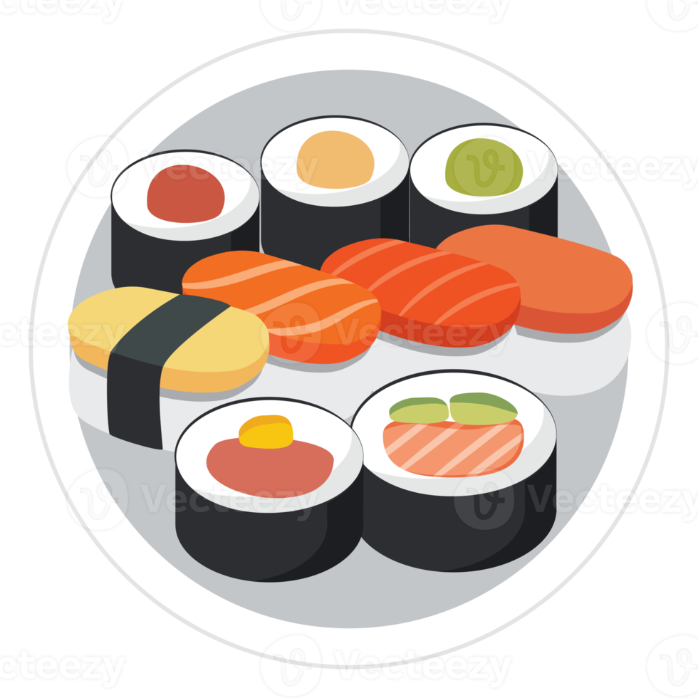 sushi comida japonesa. png