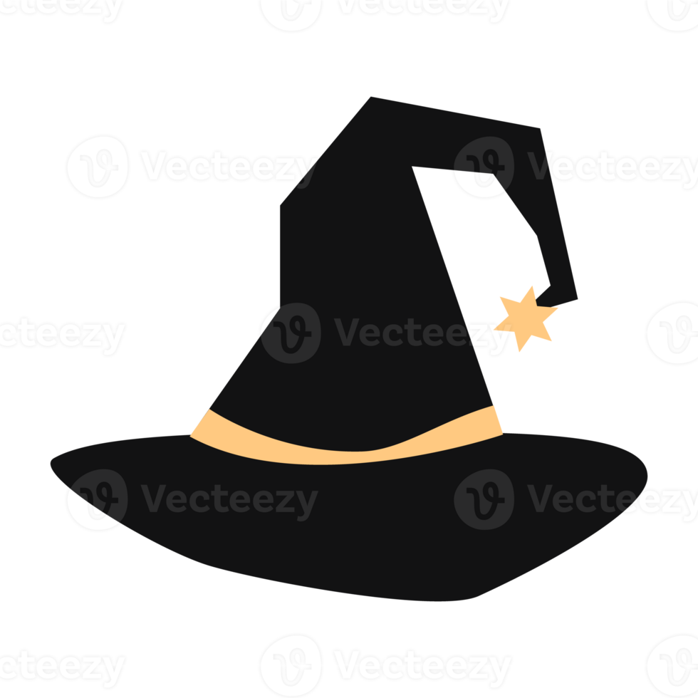 Black witches hat png