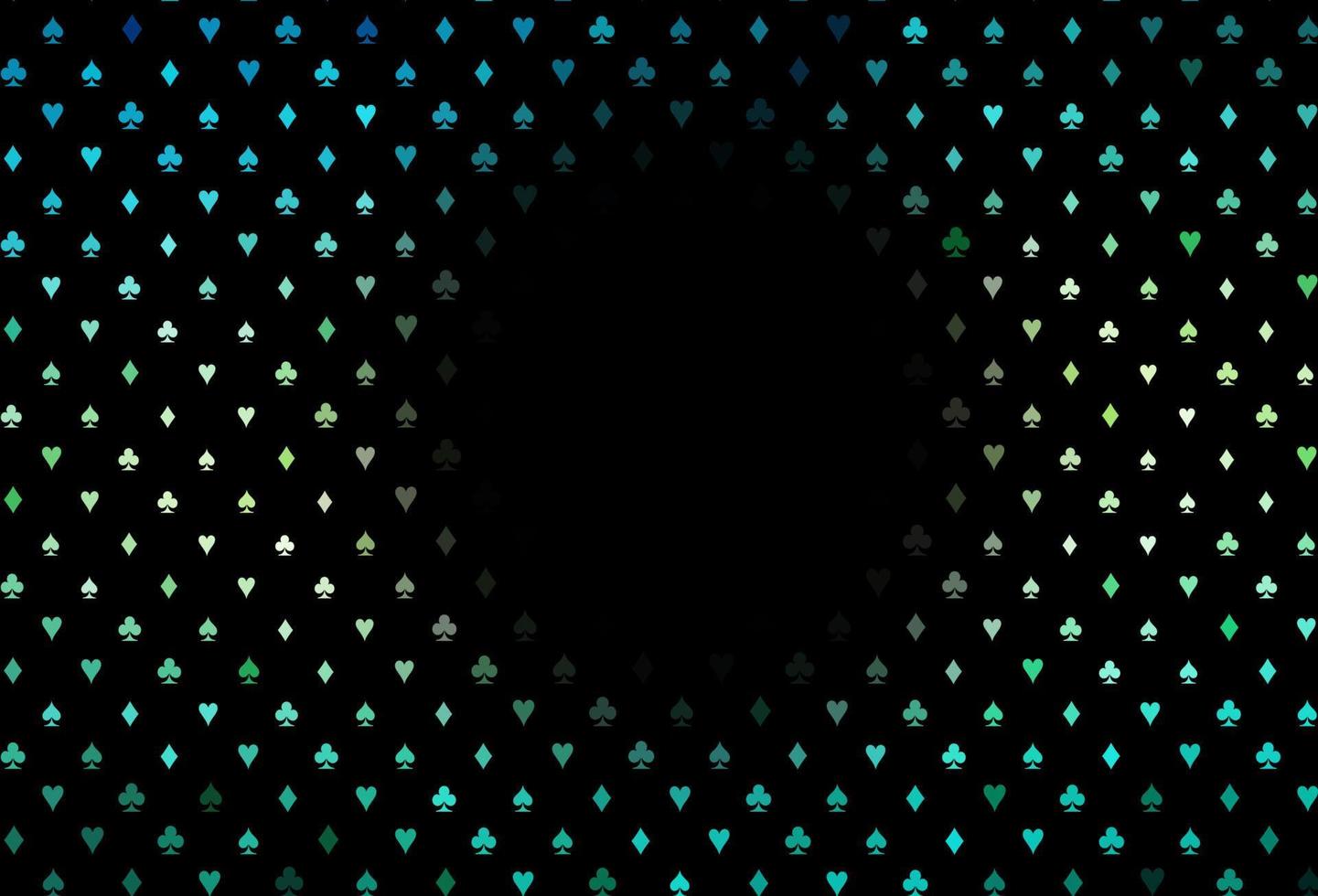Dark green, yellow vector pattern with symbol of cards.