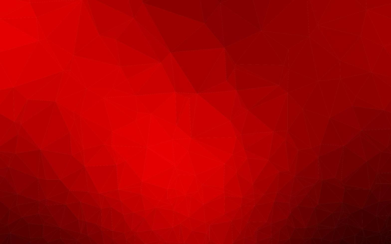 patrón poligonal de vector rojo claro.