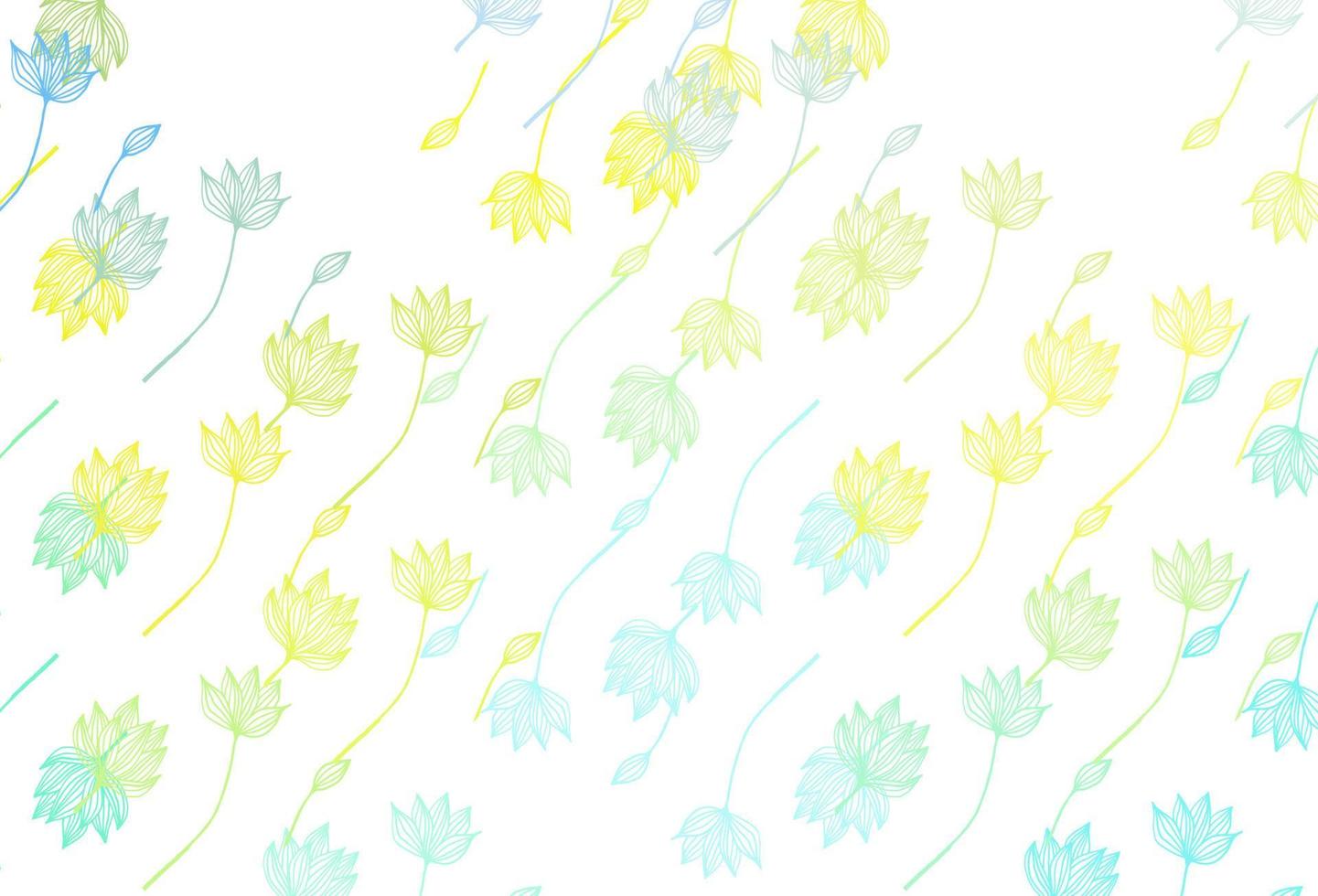 Light Green, Yellow vector hand painted pattern.