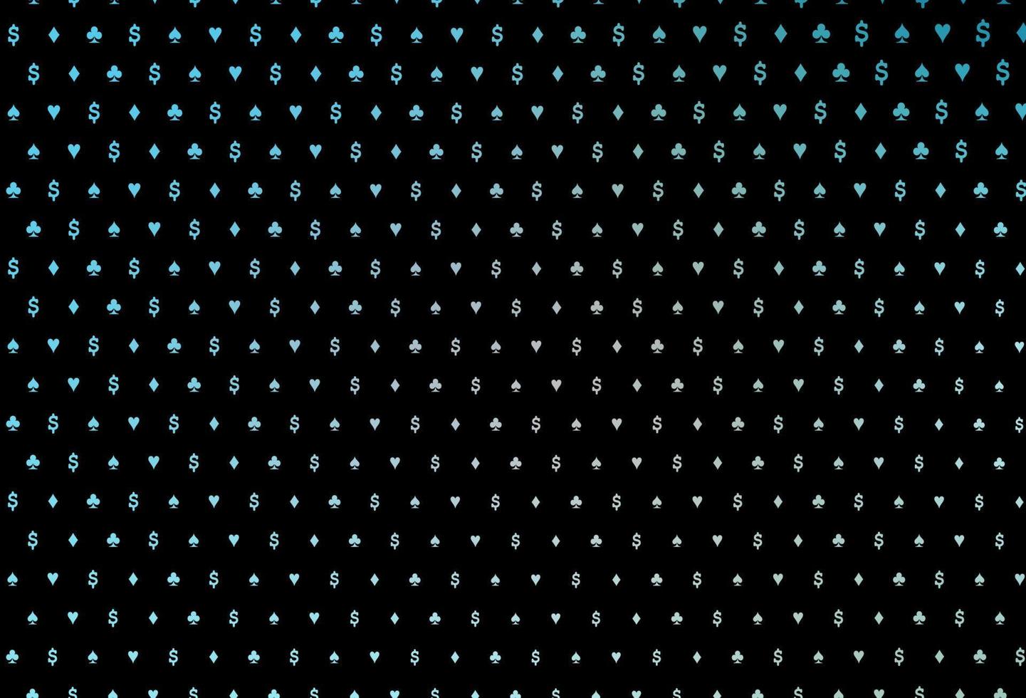 Dark blue vector pattern with symbol of cards.