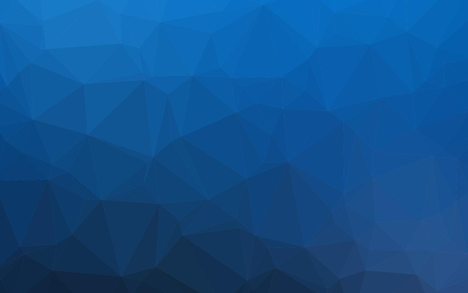 Dark BLUE vector polygon abstract background.