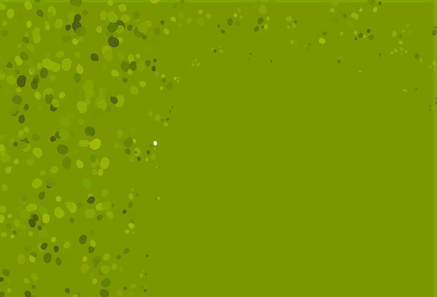 Light Green, Yellow vector pattern with lava shapes.
