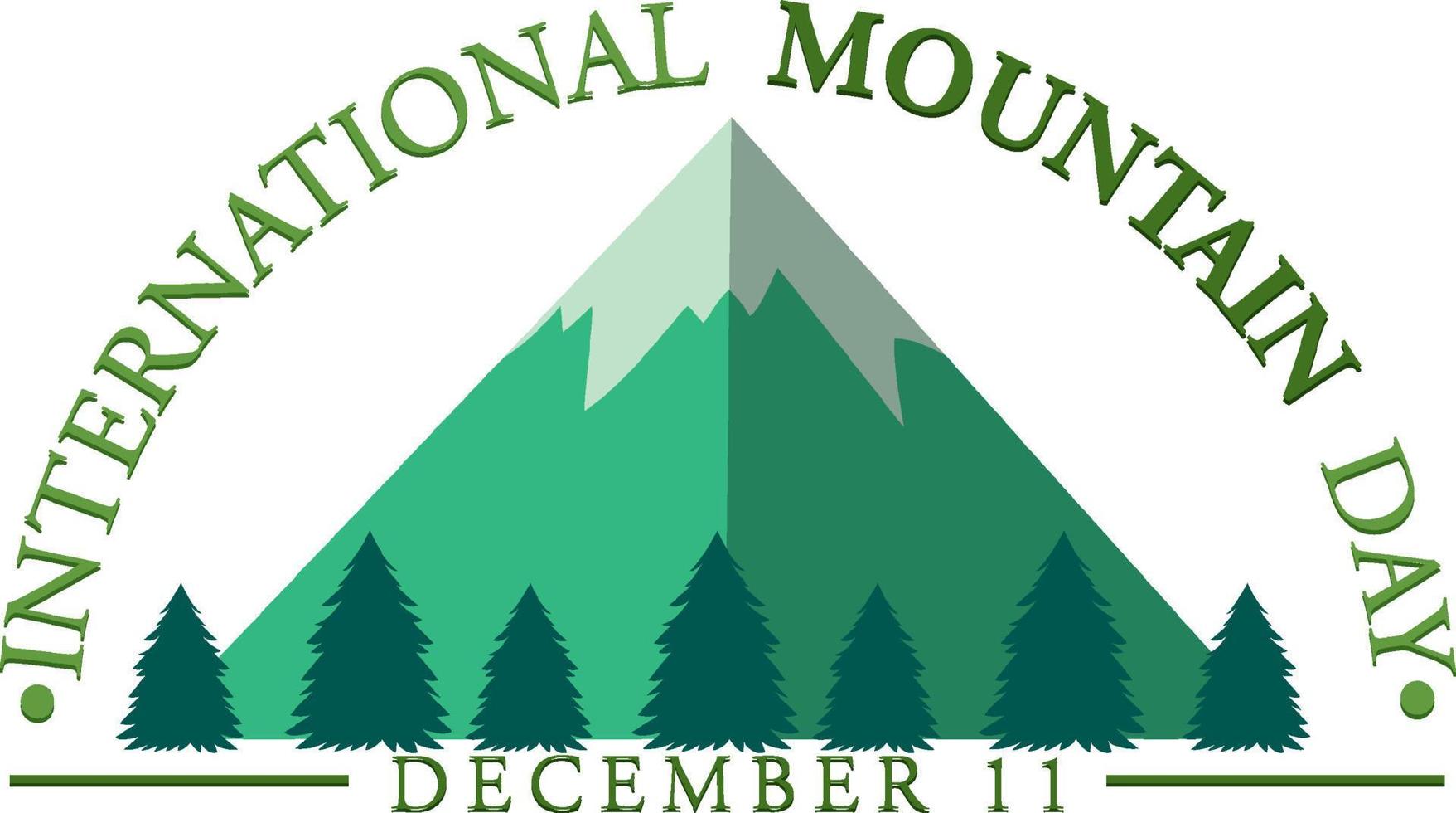 International Mountain Day Poster Template 13169704 Vector Art at Vecteezy