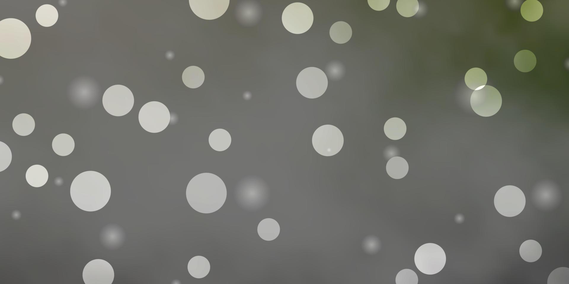 Light Gray vector texture with circles, stars.