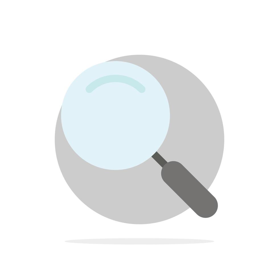 lupa general ampliar búsqueda círculo abstracto fondo color plano icono vector