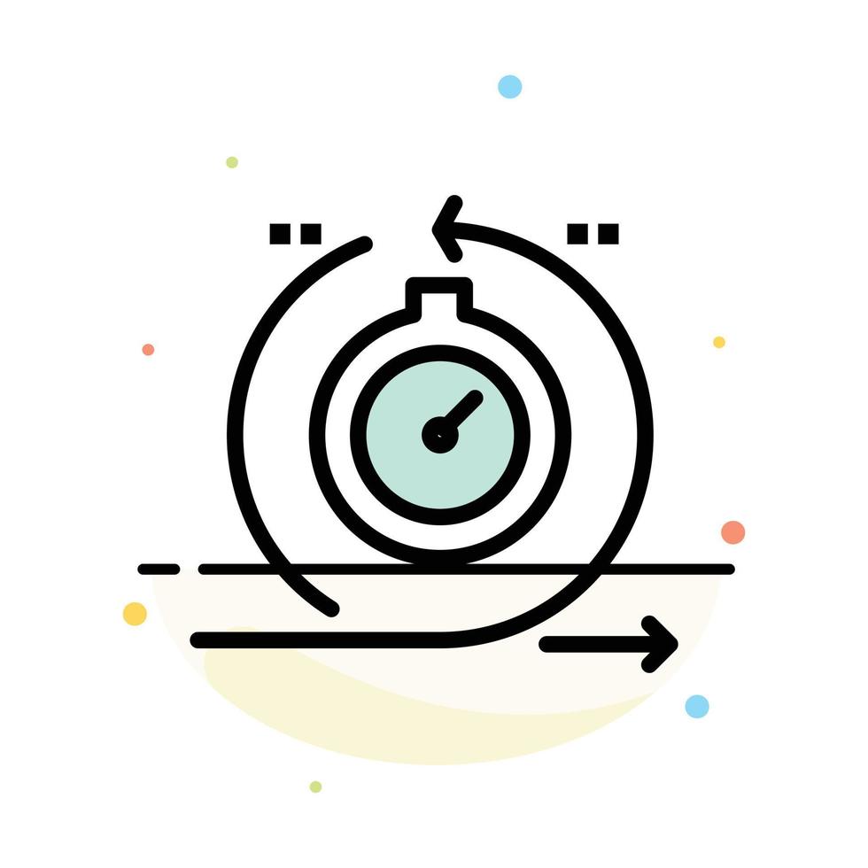 Agile Cycle Development Fast Iteration Abstract Flat Color Icon Template vector