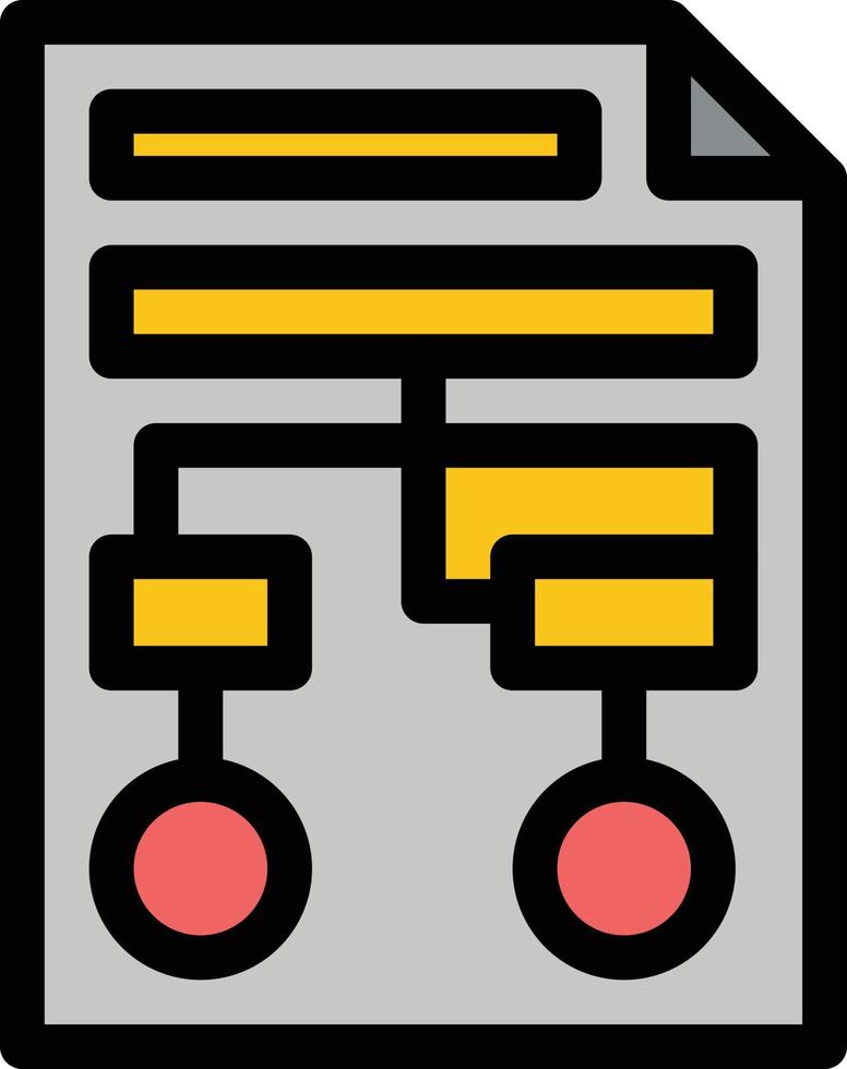 Graph Paper Process Wireframe Document  Flat Color Icon Vector icon banner Template