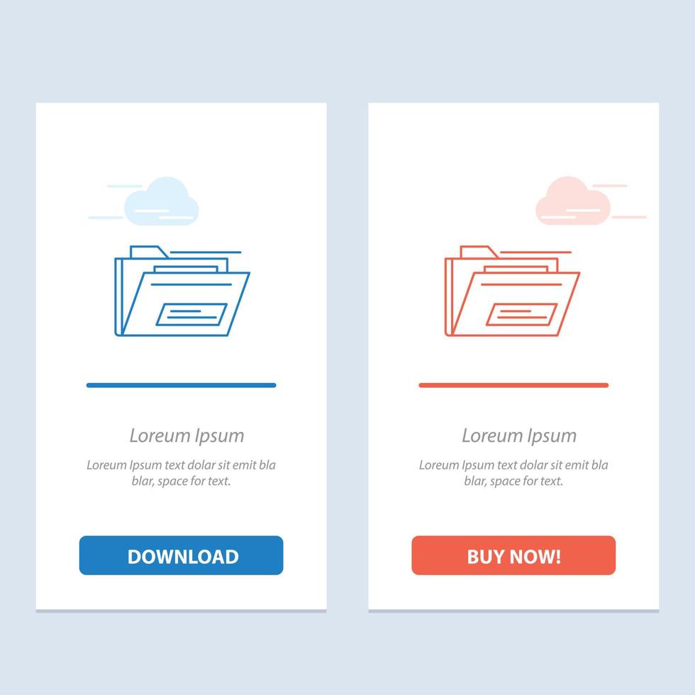 Folder File Zip Rar Blue And Red Download And Buy Now Web Widget.